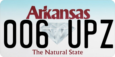 AR license plate 006UPZ