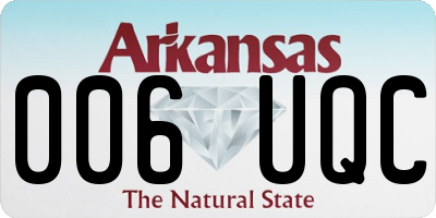 AR license plate 006UQC