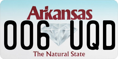 AR license plate 006UQD