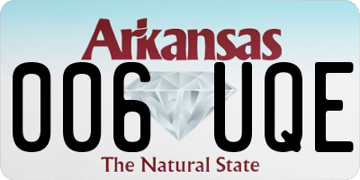 AR license plate 006UQE