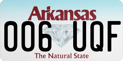 AR license plate 006UQF
