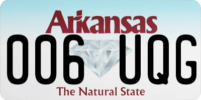 AR license plate 006UQG
