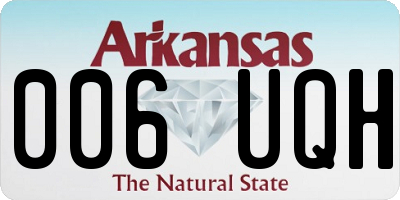 AR license plate 006UQH