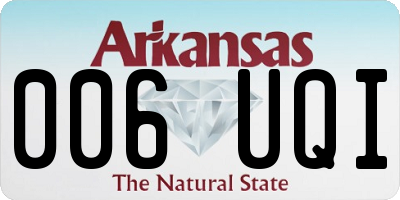 AR license plate 006UQI