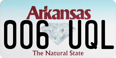AR license plate 006UQL