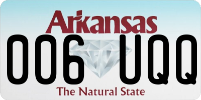 AR license plate 006UQQ