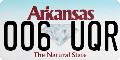 AR license plate 006UQR