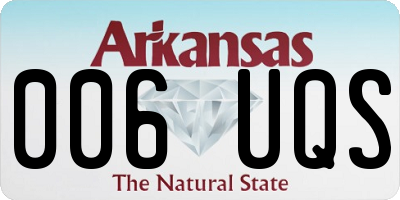 AR license plate 006UQS