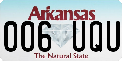 AR license plate 006UQU