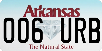AR license plate 006URB