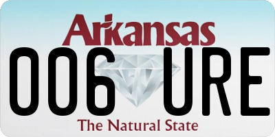 AR license plate 006URE