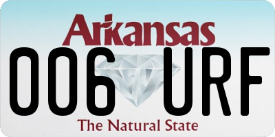 AR license plate 006URF