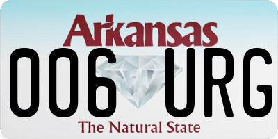 AR license plate 006URG