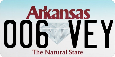 AR license plate 006VEY