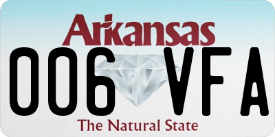 AR license plate 006VFA