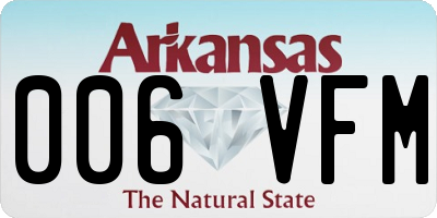 AR license plate 006VFM