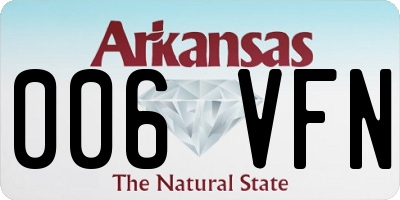 AR license plate 006VFN