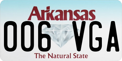 AR license plate 006VGA