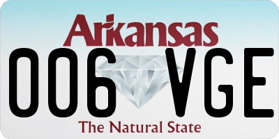 AR license plate 006VGE