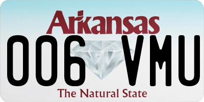 AR license plate 006VMU