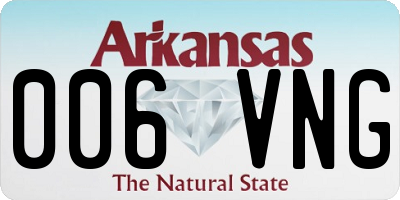 AR license plate 006VNG