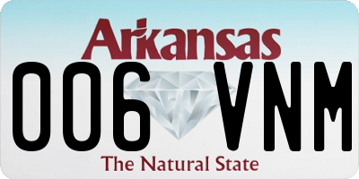 AR license plate 006VNM