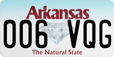 AR license plate 006VQG