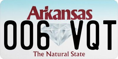 AR license plate 006VQT