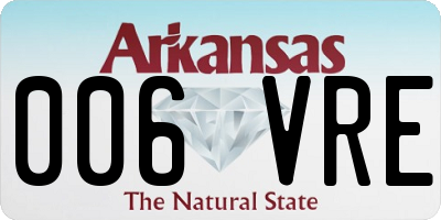 AR license plate 006VRE