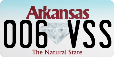 AR license plate 006VSS