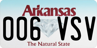 AR license plate 006VSV