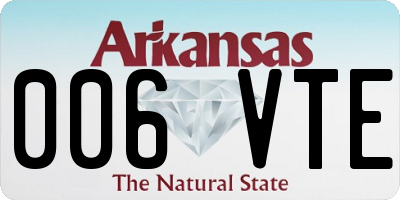 AR license plate 006VTE