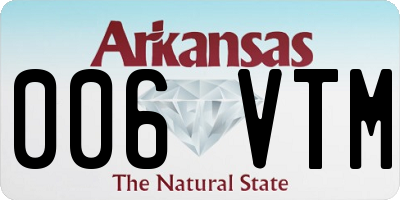 AR license plate 006VTM