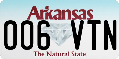 AR license plate 006VTN