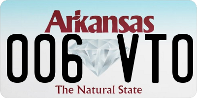 AR license plate 006VTO
