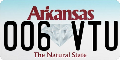 AR license plate 006VTU
