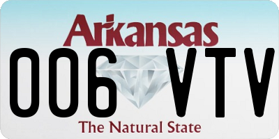 AR license plate 006VTV