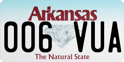 AR license plate 006VUA