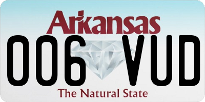 AR license plate 006VUD