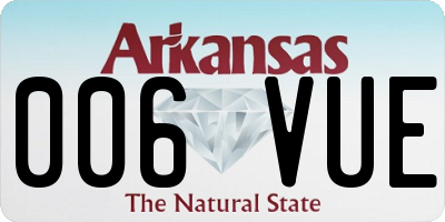 AR license plate 006VUE
