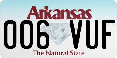 AR license plate 006VUF