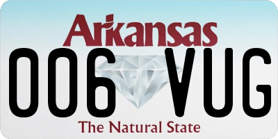 AR license plate 006VUG