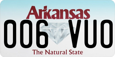 AR license plate 006VUO
