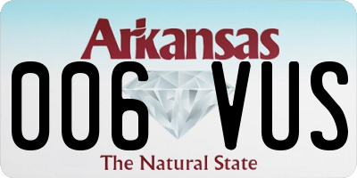 AR license plate 006VUS