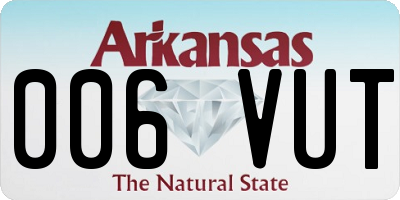 AR license plate 006VUT
