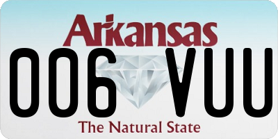 AR license plate 006VUU