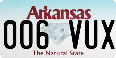 AR license plate 006VUX