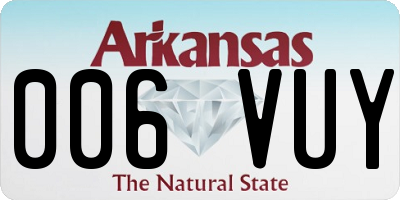 AR license plate 006VUY