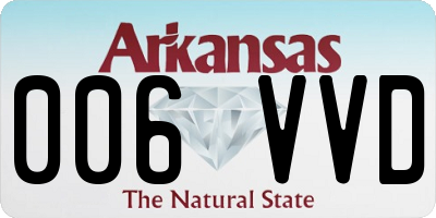 AR license plate 006VVD