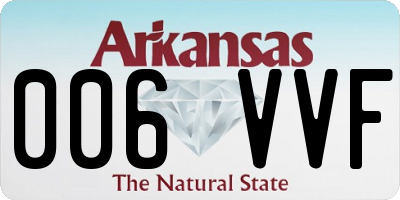 AR license plate 006VVF